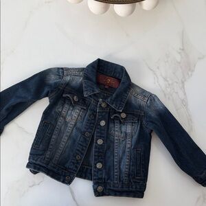 7 For All Mankind Dark Blue Kids Jean Jacket